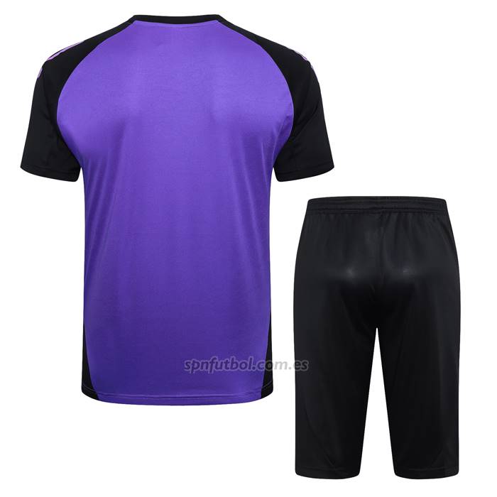 Chandal del Alemania Manga Corta 2024-2025 Purpura - Pantalon Corto